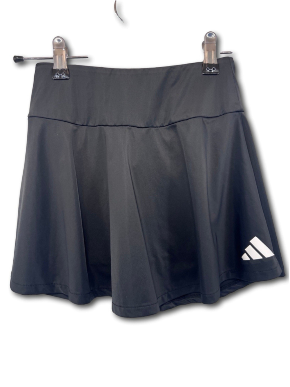 Adidas Kids Flounce Skort Skirt Lined Black Youth Size Medium 10-12 Athleticwear